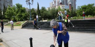 Bakıda Novruz ərəfəsində geniş təmizlik işləri aparılıb – Foto bineqedi-temizlik-abadliq
