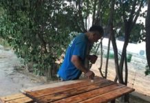 Stol və oturacaqlar təmir olunaraq sakinlərin istifadəsinə verilir – Fotolar