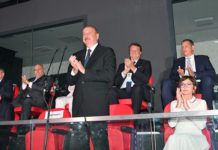 Prezident və xanımı təntənəli açılış mərasimində – Fotolar