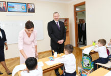 Prezident Binəqədidə yeni tədris kompleksinin açılışını edib – Fotolar