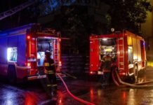 Binəqədidə avtomobil ehtiyat hissələrinin satışı mağazası yandı bineqedi-yangin