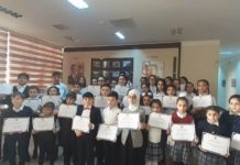 Binəqədidə inşa yazı və rəsm müsabiqələrinin qalibləri və iştirakçıları mükafatlandırıldı mukafatlandirma