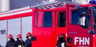 Binəqədidə anbar yanır – Video yangin