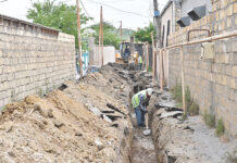 Binəqədidə bu ərazilərə yeni su xətti çəkilir bineqedide-su-xeti