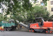 Binəqədi rayonu üzrə 15 kilometrdən çox küçə və yol təmir edilir