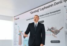 Prezident “Qarabağ” yatağının dayaq blokunun dənizə yola salınması mərasimində prezident