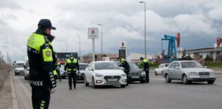 Yol polisi yenidən sürücülərə müraciət etdi karantin-postu-polis-yoxlama-din