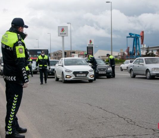 Yol polisi yenidən sürücülərə müraciət etdi karantin-postu-polis-yoxlama-din