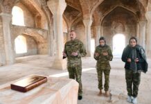 Prezidentlə xanımı Füzuli və Şuşada prezident-susada