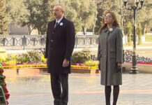 Prezident İlham Əliyev və Mehriban Əliyeva “Ana harayı” abidəsini ziyarət etdilər – VİDEO