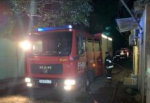 Binəqədidə bir-birinə bitişik yeddi ev yandı – Fotolar