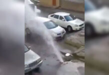 Binəqədidə qəza: Küçələri su basdı – VİDEO bineqedi-qeza-su