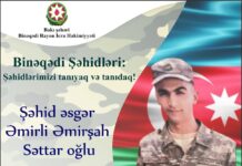 Binəqədinin igid oğlu – şəhid Əmirşah Əmirli bineqedi-sehi-emirli-emirsah