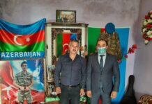 Binəqədi Rayon İcra Hakimiyyətinin şöbə müdiri şəhidimizin ailəsini ziyarət etdi bineqedi-sehid-ziyaret
