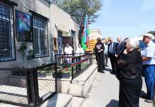 Binəqədidə şəhid Şəhriyar Qasımovun xatirə lövhəsinin açılışı olub