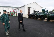 Prezident İlham Əliyev İran-Ermənistan sərhədindəki yeni hərbi hissədə – FOTOLAR prezident-herbi-hisse