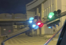 Binəqədidə külək işıqforu bu hala saldı – Fotolar