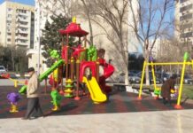 Binəqədidə park yenidən qurularaq sakinlərin istifadəsinə verilib – VİDEO bineqedi-park-corce-enesku