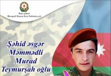 Binəqədinin qəhrəman oğlu – şəhid Murad Teymurşah oğlu Məmmədli bineqedi-sehid-memmedli-murad-teymursah-oglu