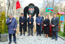 Binəqədidə şəhidin xatirəsinə inşa edilən abidə-bulaq kompleksinin açılışı olub – FOTOLAR bineqedi-sehid-abide-kompleksi