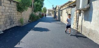 Binəqədidə yaşayış binalarının həyətlərində abadlıq işləri aparılır – FOTO bineqedi-asfalt-abadliq