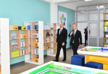 Prezident Binəqədidə yeni inşa olunan məktəbin açılışında iştirak etdi – FOTOLAR prezident-bineqedi-mekteb-acilis