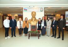 Binəqədi rayonu Həmidə xanım Cavanşirin yubileyinə həsr olunmuş tədbir keçirilib – FOTOLAR bineqedi-mekteb-tedbir