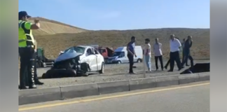 Aeroport yolunda AĞIR QƏZA – 2 piyadanı maşın vurdu – ANBAAN VİDEO