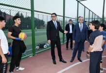 Binəqədidə “Sağlam məhəllə” idman zonası istifadəyə verilib – Fotolar