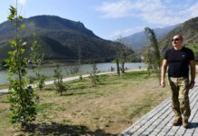 Prezident İlham Əliyev Suqovuşan qəsəbəsində istirahət parkının açılışında iştirak edib