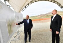 Prezident İlham Əliyev Füzulinin Cuvarlı kəndinin təməlini qoyub