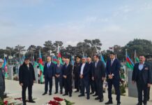 Binəqədidə şəhid Əkrəm Şadmanovun qırx mərasimi keçirilib – Foto