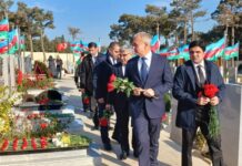 Binəqədidə Vətən müharibəsi şəhidi Ramiz Ağayevin xatirəsi anılıb