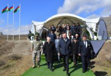 Prezident Xocalıda soyqırımı memorialının təməlini qoyub, Xankəndi şəhərində olub – Foto