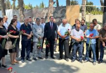 Binəqədidə şəhidin məzarı ziyarət olunub – FOTO