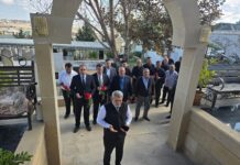 Binəqədidə şəhidin məzarı ziyarət olunub – Foto