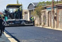 Binəqədi kənd və qəsəbələrinin küçələrinə asfalt çəkilir – Foto