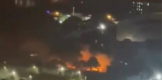 Goranboyda sursat anbarında partlayış oldu – Video partlayis-kinostudiya