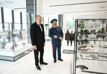 Prezident İlham Əliyev DGK-nın yeni binasının açılışında – Foto