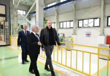 Prezident “Qozlukörpü” SES-in açılışında – Foto