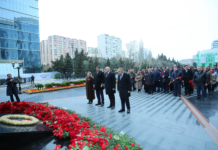 Xocalı soyqırımı abidəsi ziyarət olunub – Foto