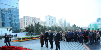 Xocalı soyqırımı abidəsi ziyarət olunub – Foto