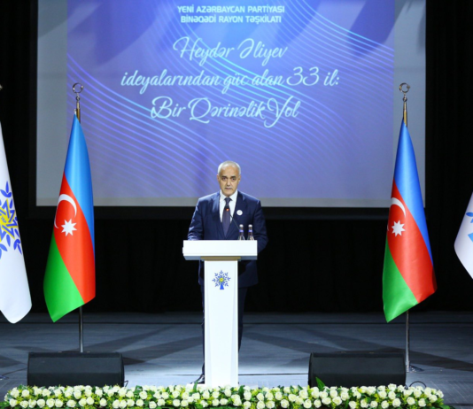 Binəqədidə “Heydər Əliyev ideyalarından güc alan 33 il: Bir qərinəlik yol” adlı tədbir keçirilib – FOTO