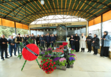 Binəqədidə şəhidin məzarı ziyarət olunub – Foto