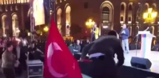 Azərbaycan XİN İrəvanda Türkiyə bayrağının yandırılmasını pisləyib irevan-turkiye-bayragi