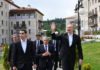 Prezidentlər Şuşada inşa edilmiş birinci yaşayış kompleksində – Foto