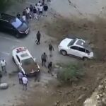 Əhmədlidə torpaq uçqunu – Maşınlara zərər dəydi – Video