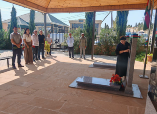 Binəqədidə şəhid Cavid Paşazadənin məzarı ziyarət olunub – Foto