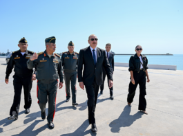 Prezident İlham Əliyev Hərbi Dəniz Qüvvələrində olub – Foto