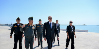 Prezident İlham Əliyev Hərbi Dəniz Qüvvələrində olub – Foto